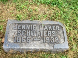 Jennie Harriet <I>Baker</I> Schotters 