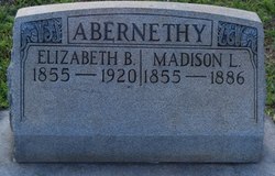 Elizabeth “Lizzie” <I>Brown</I> Abernethy 