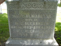 Mary <I>Almaretta</I> Alexander 