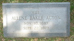 Allene <I>Baker</I> Acton 