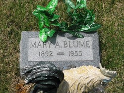 Mary A. <I>Atkinson</I> Blume 