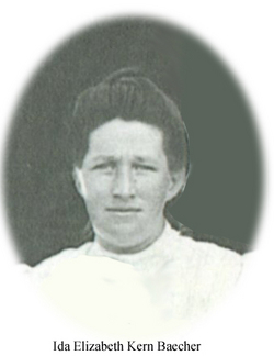 Ida Elizabeth <I>Kern</I> Baecher 