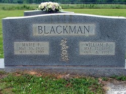 Marie F. <I>Hendrix</I> Blackman 