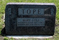 Mary Hasseltine <I>Cole</I> Tope 
