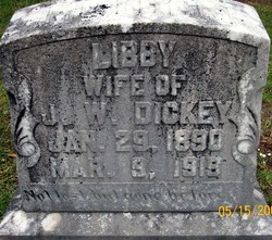 Aillene “Libby” <I>Vanderford</I> Dickey 