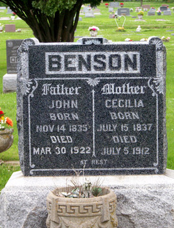 Cecilia <I>Mortenson</I> Benson 