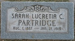 Sarah Lucretia <I>Clayton</I> Partridge 