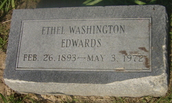 Ethel <I>Washington</I> Edwards 