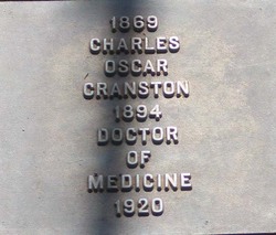 Dr Charles Oscar Cranston 