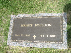 Bernice <I>Domingue</I> Boullion 
