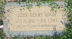 John Henry “Johnnie” Odom 