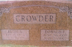 Ruth <I>Adams</I> Crowder 