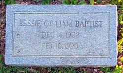Bessie <I>Gilliam</I> Baptist 
