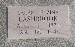 Sarah Elzina <I>Eads</I> Lashbrook 