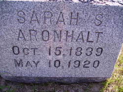 Sarah S Aronhalt 