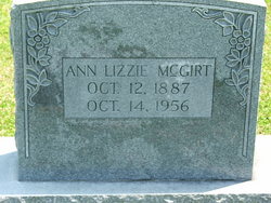 Ann Elizabeth “Lizzie” McGirt 
