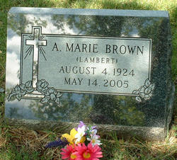 A. Marie <I>Lambert</I> Brown 