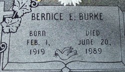 Bernice <I>East</I> Burke 
