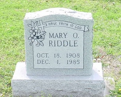Mary Olive <I>Alberson</I> Riddle 