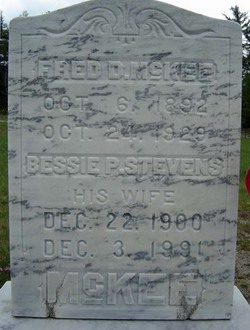 Bessie P <I>Stevens</I> McKee 