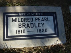 Mildred Pearl <I>Simpson</I> Bradley 