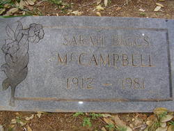Sarah Bernice “Dolly” <I>Biggs</I> McCampbell 