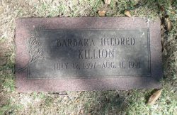 Barbara Hildred <I>Hudson</I> Killion 