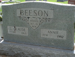 Annie <I>Tollison</I> Beeson 