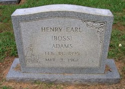Henry Earl “Boss” Adams 