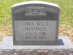 Cora Belle <I>French</I> Hastings 