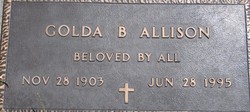 Golda Ruth <I>Brown</I> Allison 