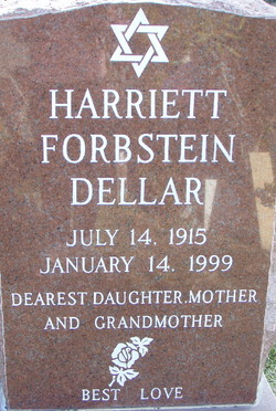 Harriett Viola <I>Forbstein</I> Dellar 