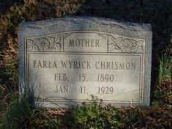 Earla <I>Wyrick</I> Chrismon 