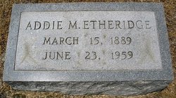 Addie May <I>Moore</I> Etheridge 