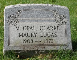 Mary Opal <I>Tennant</I> Clark Maury Lucas 