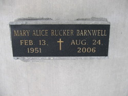 Mary Alice <I>Rucker</I> Barnwell 