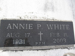 Annie P White 