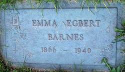 Emma Maria <I>Egbert</I> Barnes 