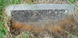 Mary “Mollie” <I>Edwards</I> Parks 