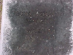 Edna <I>McElheny</I> Bankston 