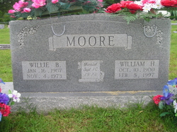 Willie Bertha <I>Brock</I> Moore 