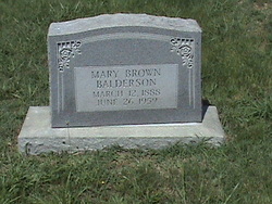Mary Alice <I>Brown</I> Balderson 