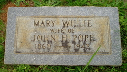 Mary <I>Willie</I> Pope 