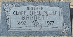 Clara Ethel <I>Pullen</I> Barnett 