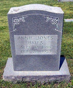 Annie Sue <I>Jones</I> Bates 