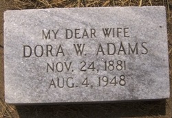 Dora <I>Woods</I> Adams 