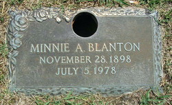 Minnie A. <I>Alewine</I> Blanton 