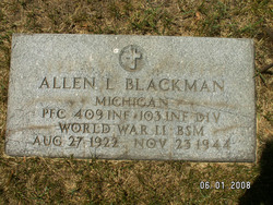 PFC Allen L. Blackman 