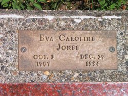 Eva Caroline <I>Stone</I> Jones 