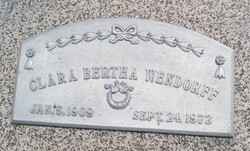 Clara Bertha <I>Fisbeck</I> Wendorff 